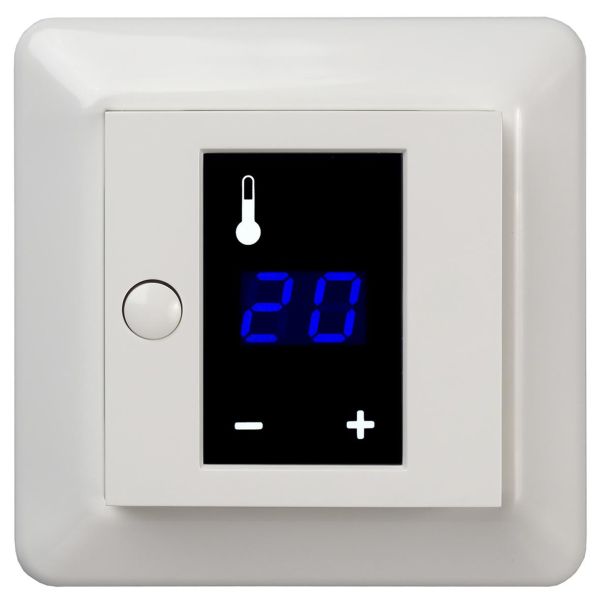 Termostat Elko RS med display, 3600 W, hvit 