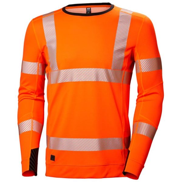 Undertröja Helly Hansen Workwear Lifa Active varsel, orange, rundhalsad S