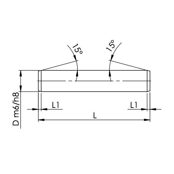 Kæp Almén Special Fastener 23381210 cylindrisk, Ø2 x 10 mm, 1000-pak 