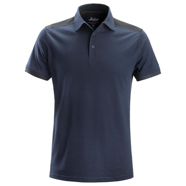 Pikéskjorte Snickers Workwear AllroundWork 2715 marineblå / stålgrå Marineblå/Stålgrå XS
