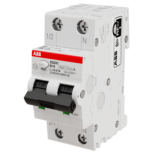 Jordfeilautomat ABB 2CSR255180R3165 6 kA, B-karakteristikk, type A DS201 B16 A300