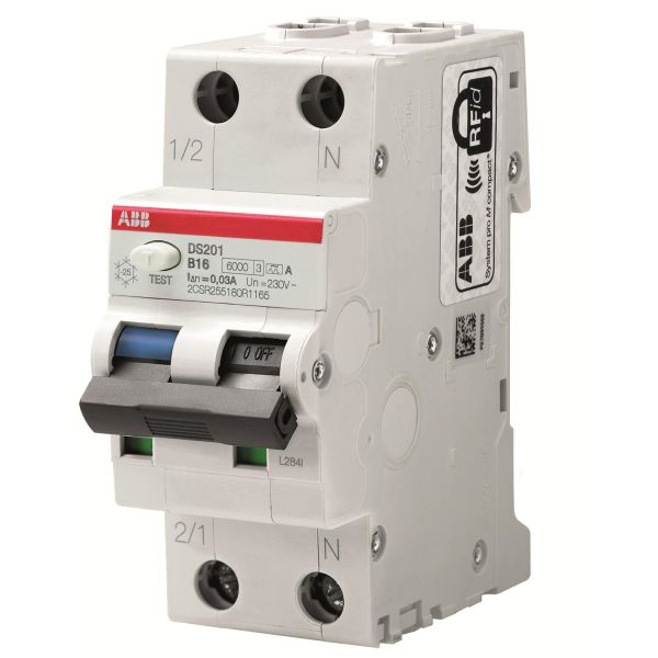 Jordfeilautomat ABB 2CSR255180R3044 6 kA, C-karakteristikk, type A DS201 C4 A300