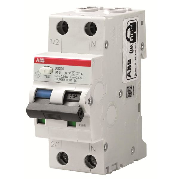 Personskyddsautomat ABB 2CSR255480R1254 6kA, C-karakteristik, typ APR DS201 C25 APR30
