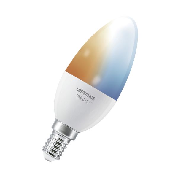 LED-lys LEDVANCE Tunable White 4,9 W, 470 lm, E14, Bluetooth, dæmpbar 