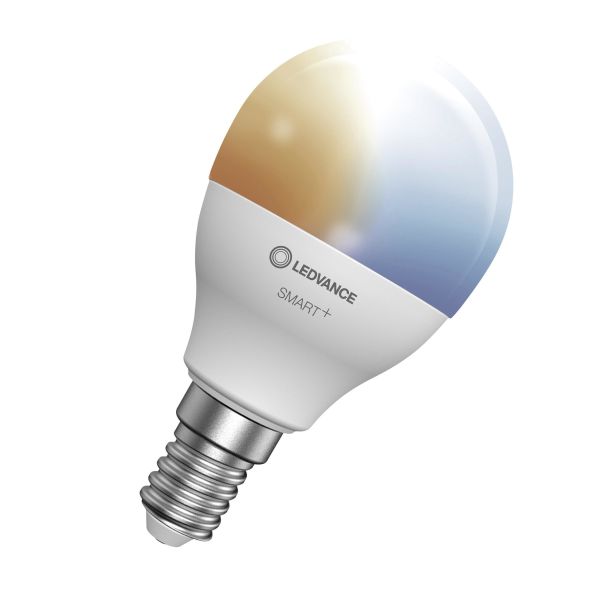 LED-lys LEDVANCE Mini Bulb Tunable White 4,9 W, 470 lm, E14, Bluetooth, dæmpbar 