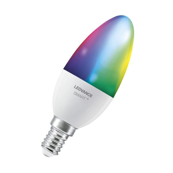 LED-lampa LEDVANCE Candle Multicolour 4.9 W, 470 lm, E14, 230 V, dimbar 