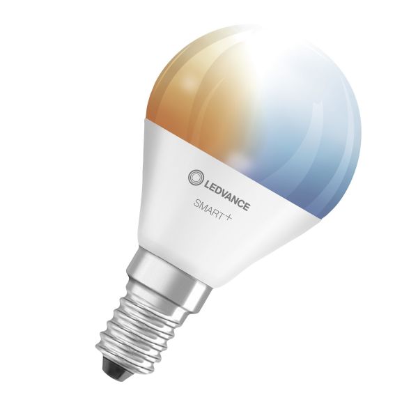 LED-lys LEDVANCE Mini Bulb Tunable White 4,9 W, 470 lm, E14, 2700-6500 K, dæmpbar 