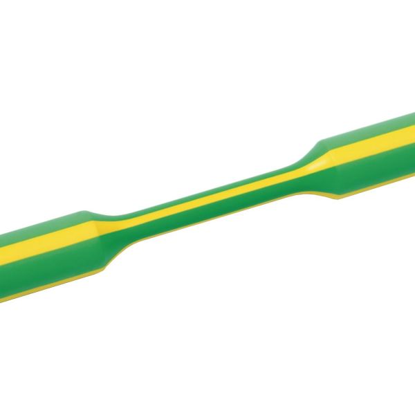 Krympslang Hellermann Tyton TREDUX 3:1, 1 m, gul/grön, 20-pack 1,5/0,5 mm