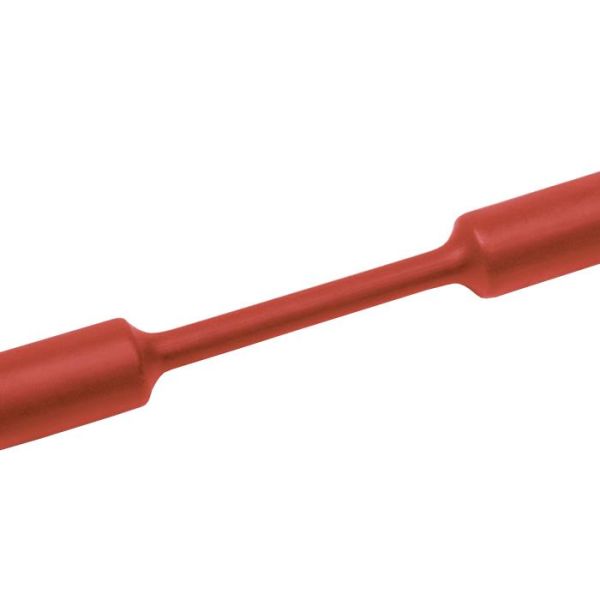 Krympslang Hellermann Tyton TF31 röd, 30 m 1,5/0,5 mm
