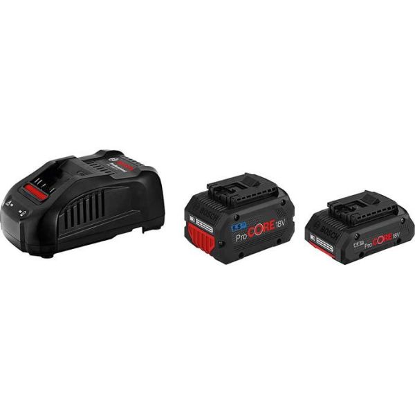 Opladningspakke Bosch ProCORE 18V 1X4,0 AH / 1X5,5 AH 4.0Ah + 5.5Ah, med oplader 