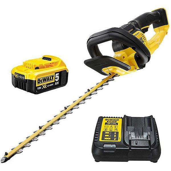 Hækkeklipper Dewalt DCMHT563P1-QW med batteri og oplader 