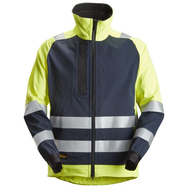 Huomiotakki Snickers Workwear 1539 keltainen/laivastonsininen, vettähylkivä Keltainen/Laivastonsininen XS