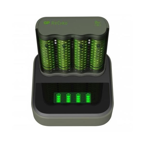 Batteriladdare GP Batteries ReCyko Speed M451 med AA-batterier och laddstation 