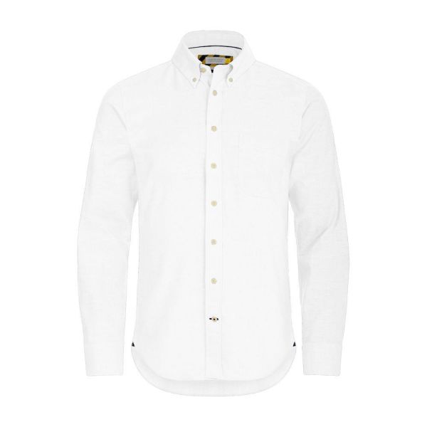 Skjorte J. Harvest & Frost Yellow Bow regular fit Hvit 4XL
