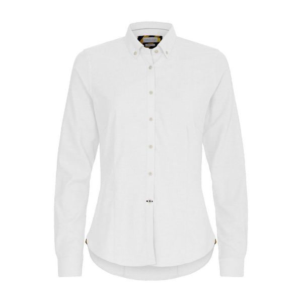 Skjorte J. Harvest & Frost Yellow Bow  Hvit 4XL