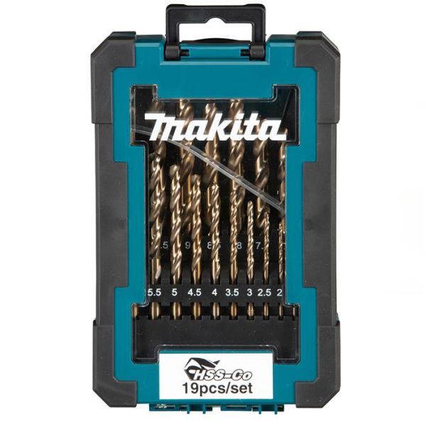 Metalborsæt Makita D-67561 19 stykker 