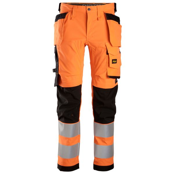 Håndværkerbukser Snickers Workwear 6243 AllroundWork Bemærk, orange/sort Hi-Vis, Orange/Sort 104