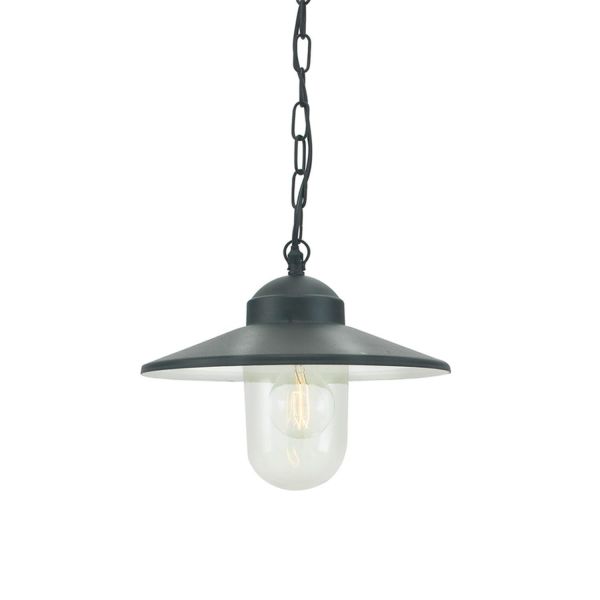 Loft armatur Norlys Karlstad 230 E27, 57W, IP55 Sort