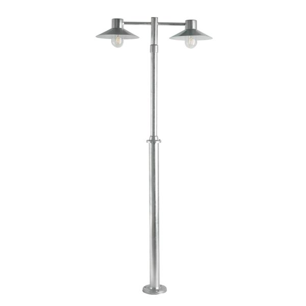 Armatur til stang Norlys Lund 275 E27, 106W, IP54 Galvaniseret