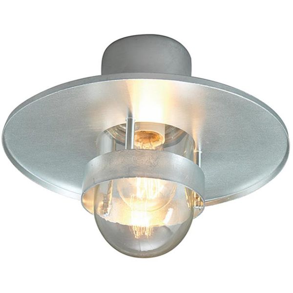 Loft armatur Norlys Bergen E27, IP55 Galvaniseret