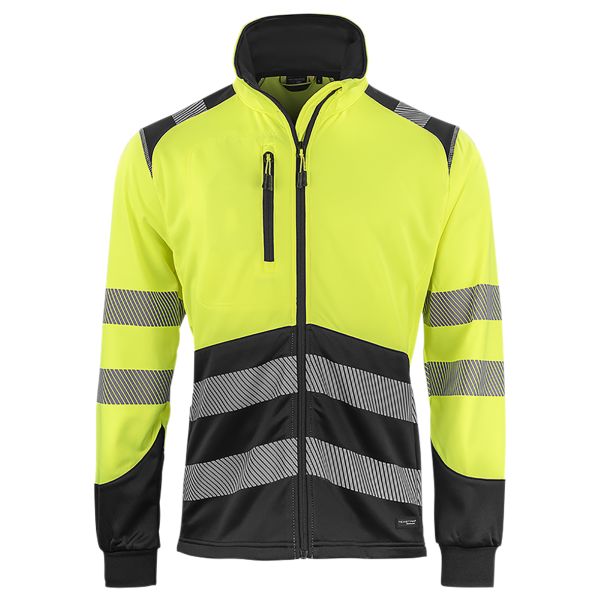 Collegetakki Texstar FJ86 musta/keltainen, huomioluokka 2 XS