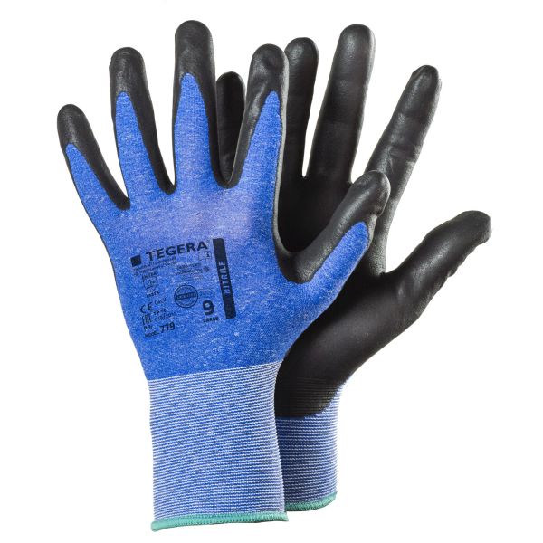 Monteringshandske Tegera 779 nitril, nylon 9