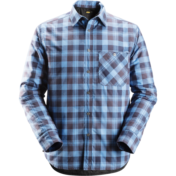 Flanellskjorta Snickers Workwear 8501 RuffWork fodrad, marin/blå S