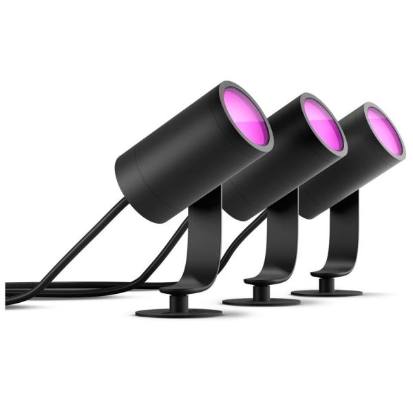 Spotlys Philips Hue Lily 8W LED, 600 lm, 3-pak 