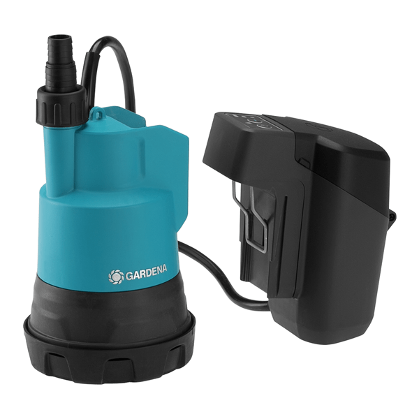 Vandpumpe Gardena 2000/2 med batteri og oplader 