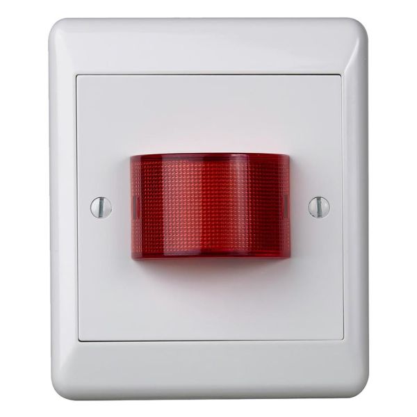 Merkkivalokaluste Elko EKO07686 puhtaanvalkoinen Punainen lamppu