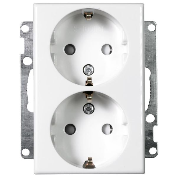 Vägguttag Elko EKO30129 renvit, för kombinationsmontage 