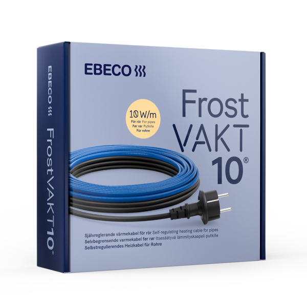 Värmekabel Ebeco Frostvakt 10 med stickpropp, 10W/m 16 m