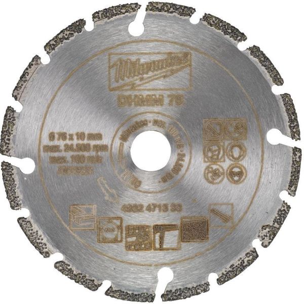 Diamantskæreskive Milwaukee DHHM 76 Ø 76 mm 