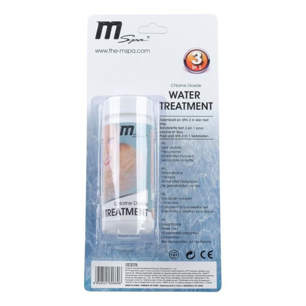 Teststicka M-Spa 1030024 pH/alkanitet/klor, 50-pack 