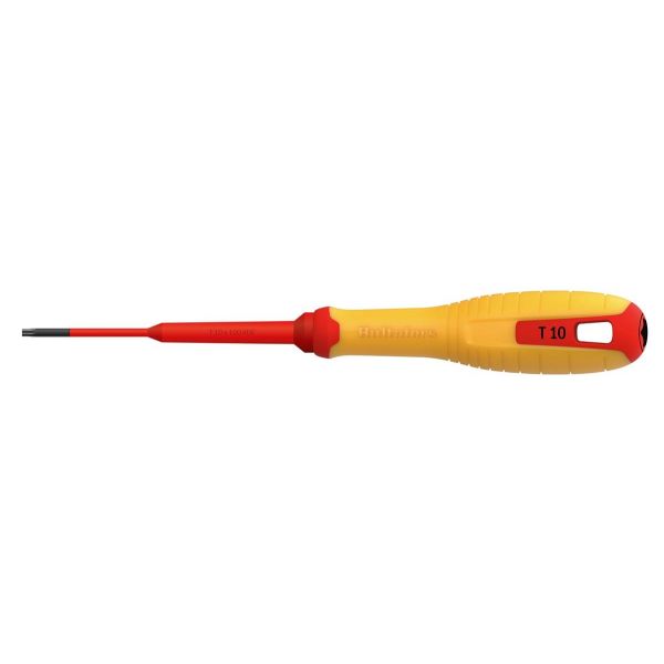 Skruetrækker Hultafors 446595 til Torx, isoleret 1000 volt T 10 x 100 VDE