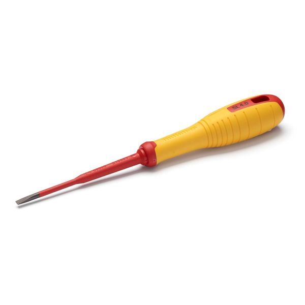 Skruvmejsel Hultafors 445065 för spårskruv, isolerad 1000 volt SL 0,8x4,0x100 VDE