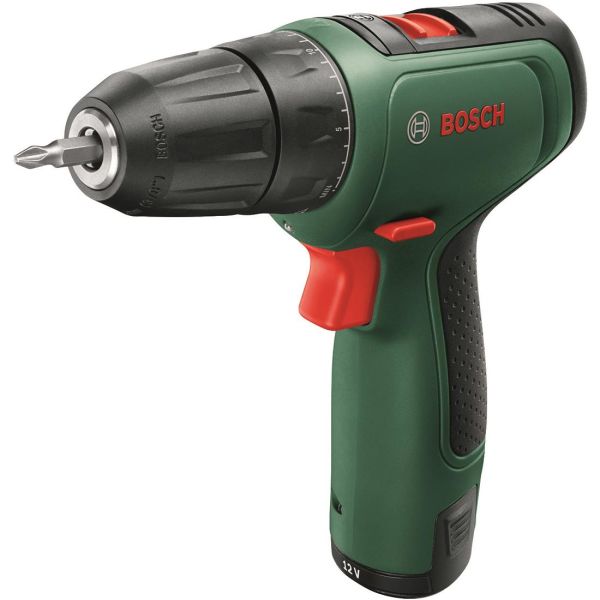 Skruemaskine Bosch DIY Easy Drill 1200 30 Nm, med 1 batteri og oplader 