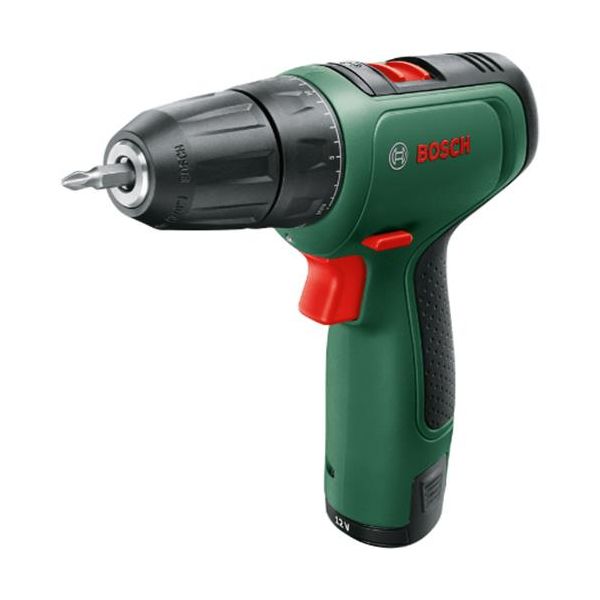 Skruemaskine Bosch DIY Easy Drill 1200 30 Nm, med 2 batterier og oplader 