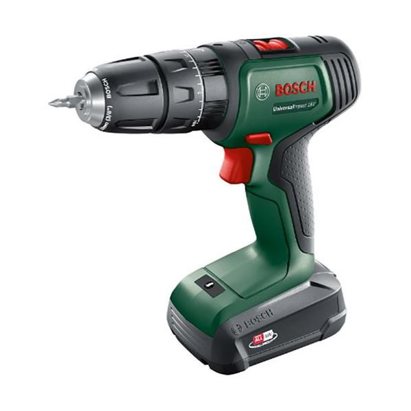 Bore-/skruemaskine Bosch DIY Universal Impact 18 med 2 stk 1,5 Ah batterier og oplader 
