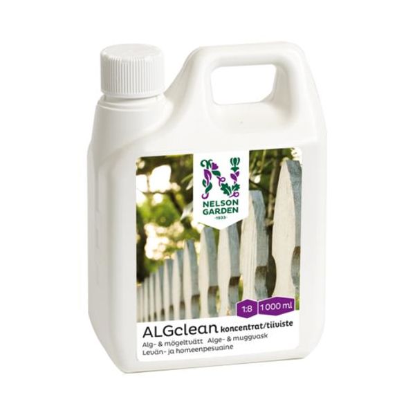 Alge- og muggvask Nelson Garden ALGclean konsentrat, 1 l 