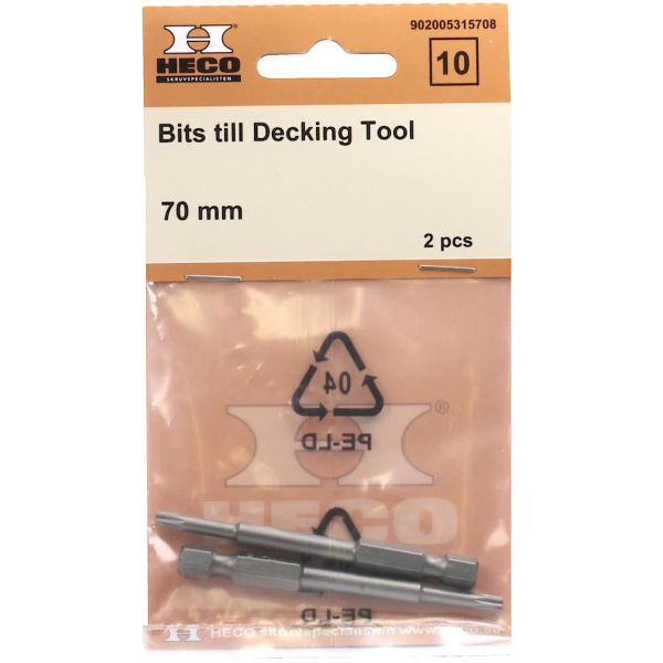 Bits Heco 902005315708 til Decking tool, 2-pakning 