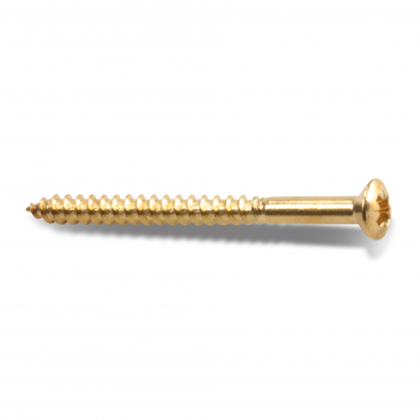 Træskrue Heco 9601311 TKFX, messing 4,0 x 40 mm, pakke med 10