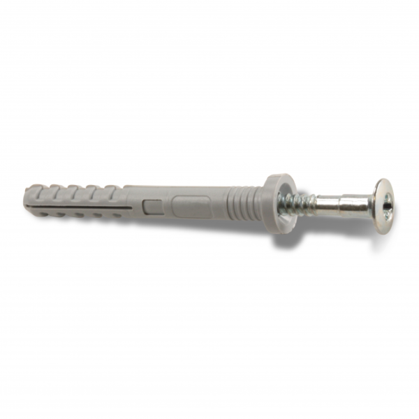 Spikerplugg Heco 9601256 med krage, galvanisert, 5-pakning 8 x 80 mm