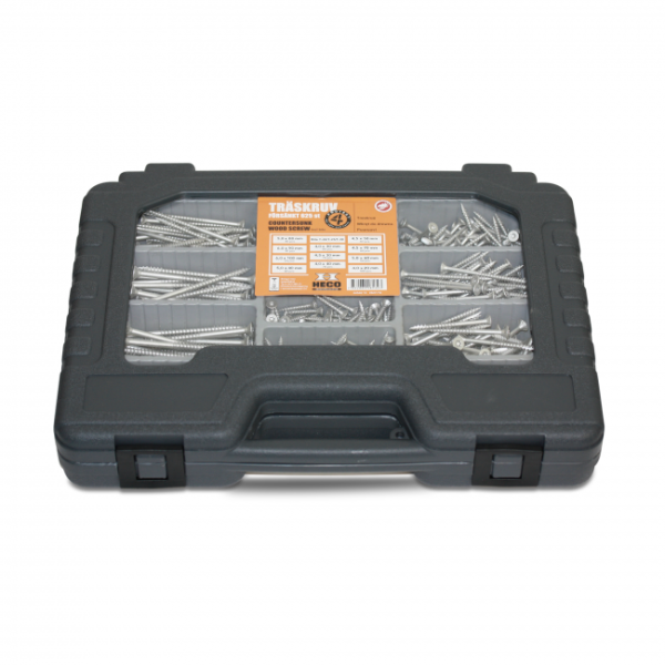 Sortimentsboks Heco 199124002007 625 skrue + 3 bit 