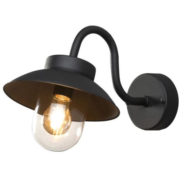 Væglampe Konstsmide Vega Mini E27, IP44 Sort
