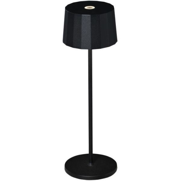Bordlampe Konstsmide Positano USB, 2,2 W Sort