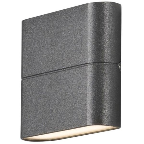 Væglampe Konstsmide Chieri 2x3W, LED, antracit 