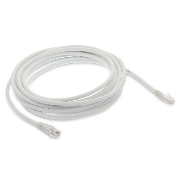 Patch ledning Eurolan 21D-UA-01WT uskærmet, 2 x RJ45 1 m