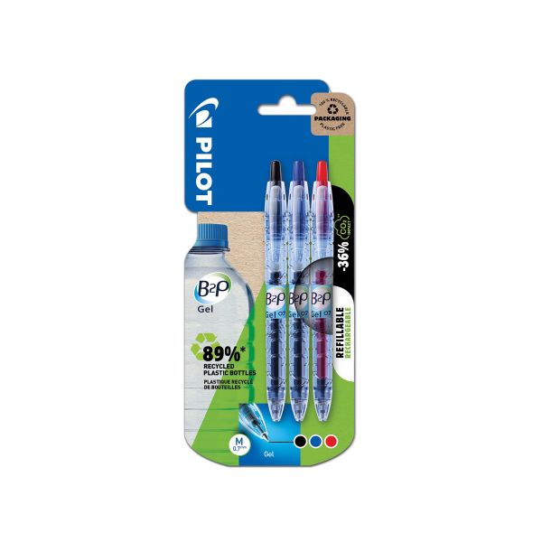 Pen Pilot B2P Gel 566083 0,7 mm, 3-pak 