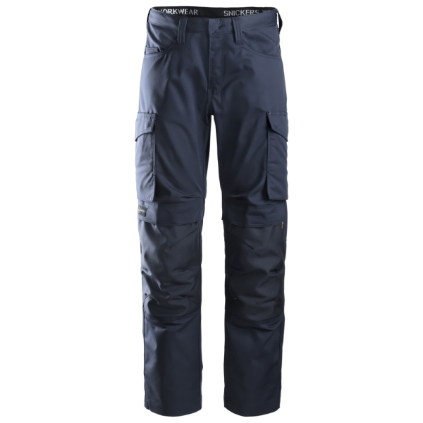 Håndværkerbukser Snickers Workwear 6801 Navyblå, knæpude lomme Marine blå 46